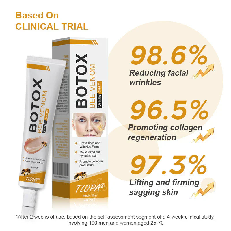 👨⚕️ Hergestellt und versendet in den DE ✅ Botox-Bienengift-Faltenentfernungscreme – LETZTER TAG 80 % RABATT